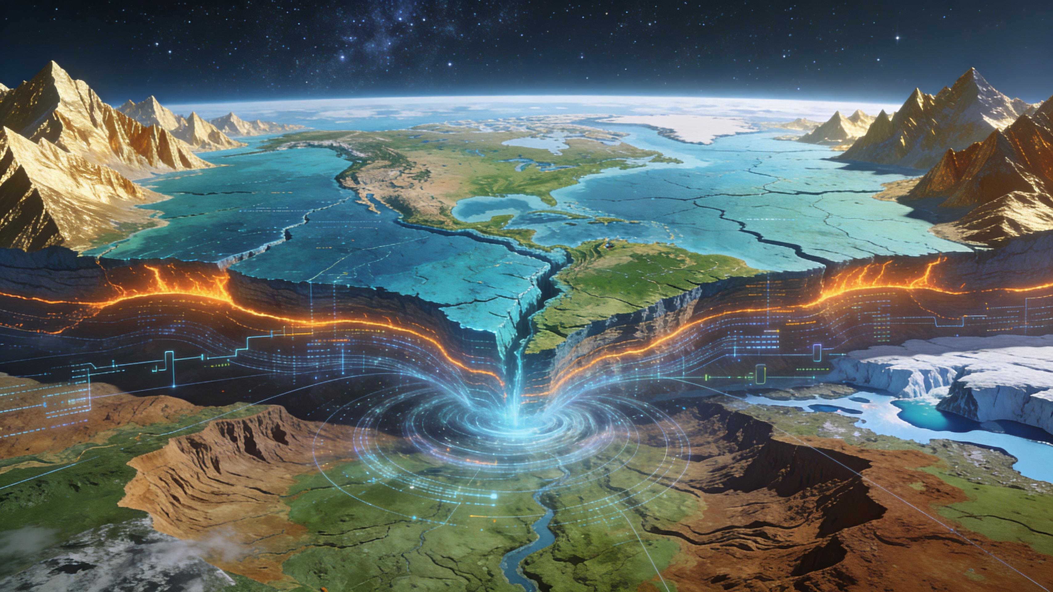 Geologically Accurate Terrain Simulation - Feature illustration