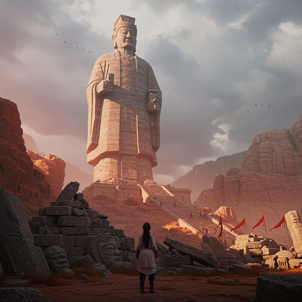 Statue Rises Against Art