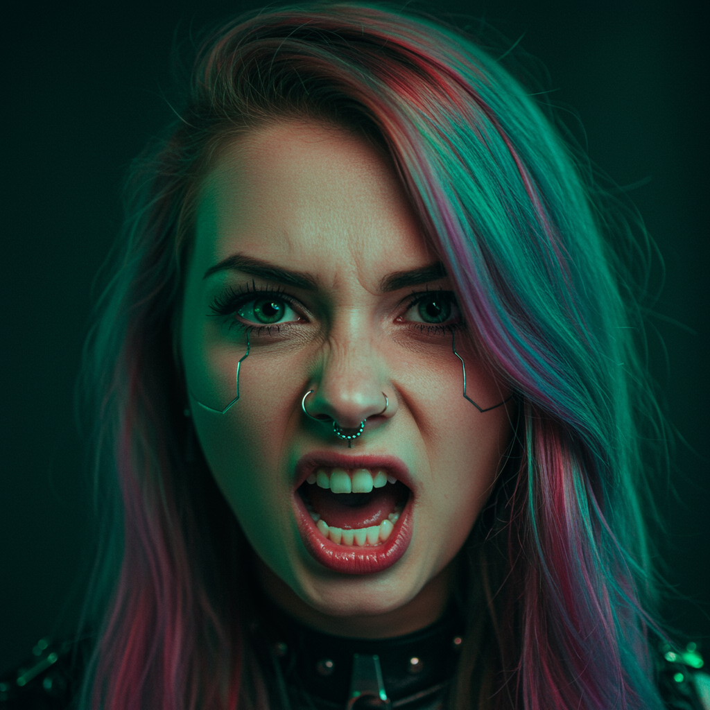 Generated Close-up Angry,