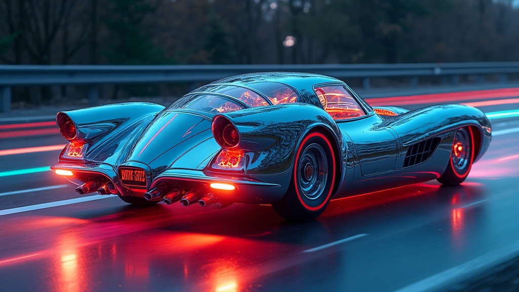 Cyberpunk Car Fins Art