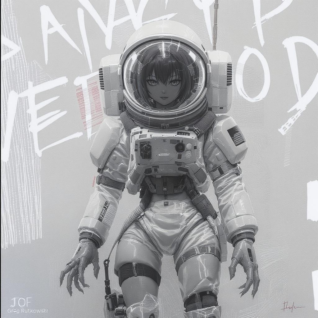 Painting Girl Plugsuit, Artwork