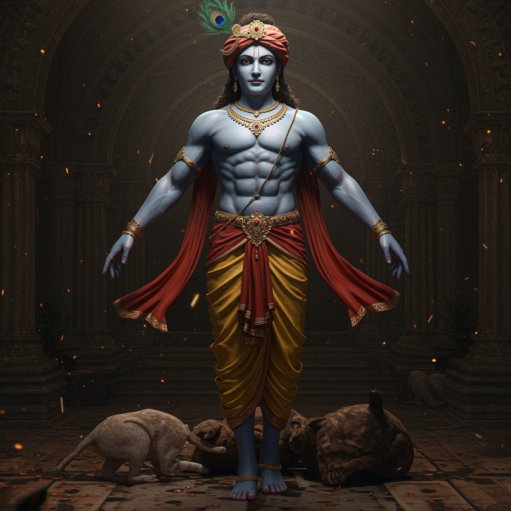 AI Krishna, Captured Design