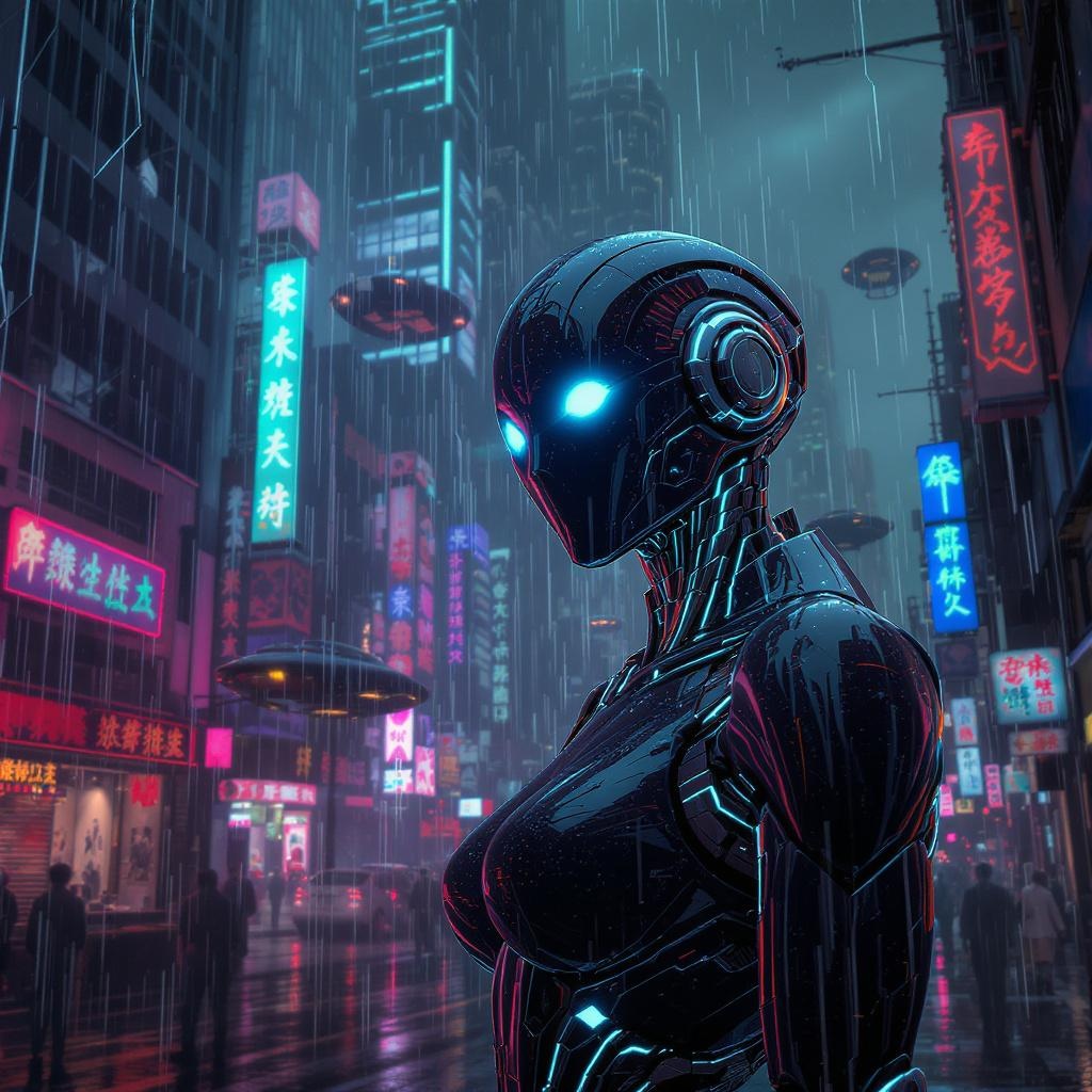 Android Protagonist Stands Artwork