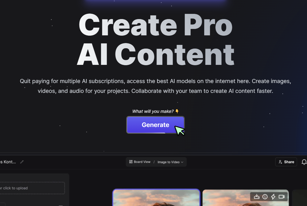 Step 1: Click Generate