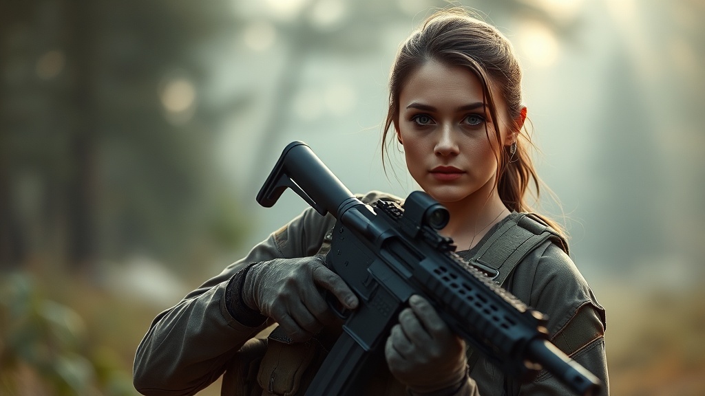 Generated Female Soldier