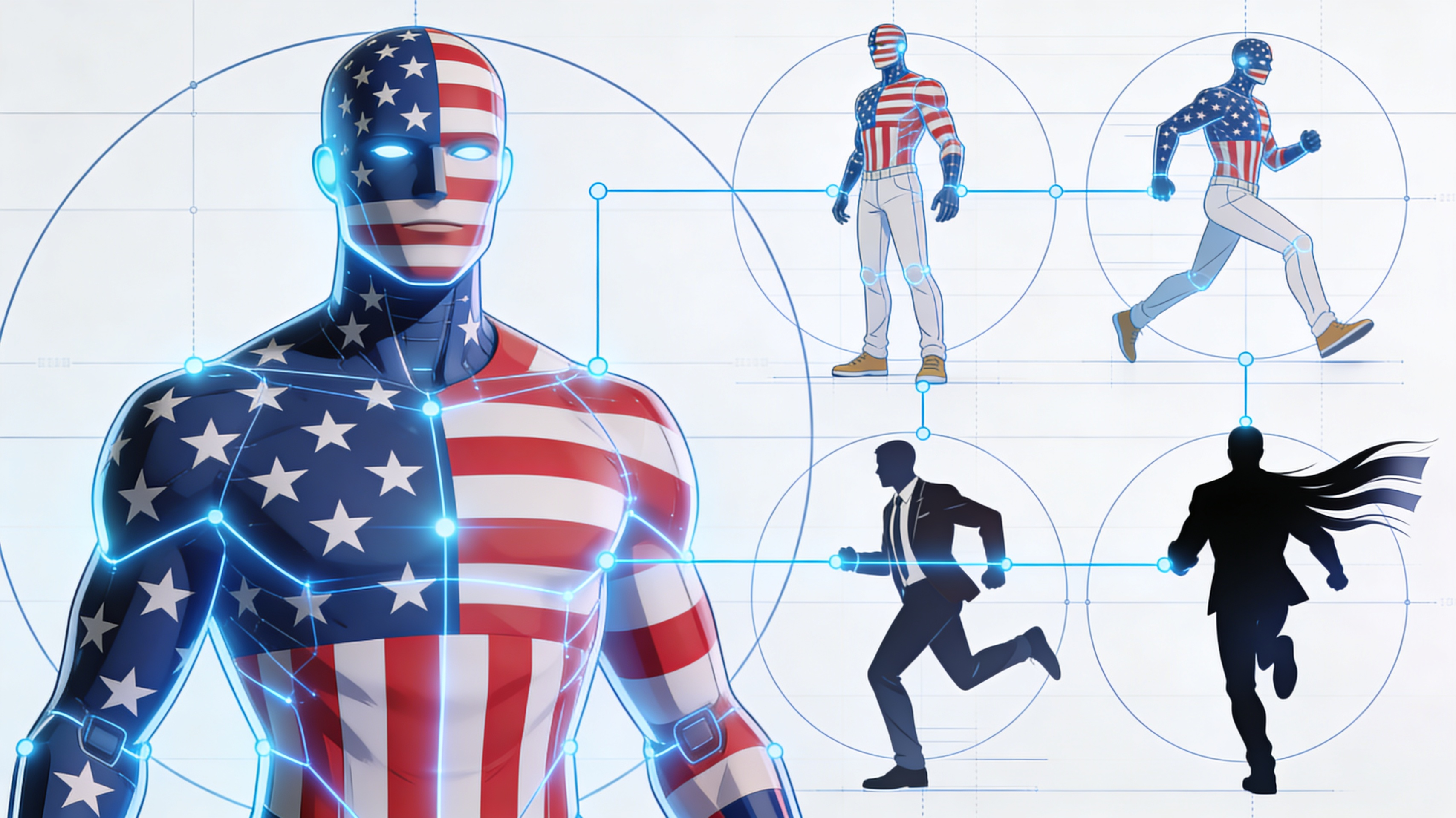 Multi-Pose Character Sheet Generation - Feature illustration