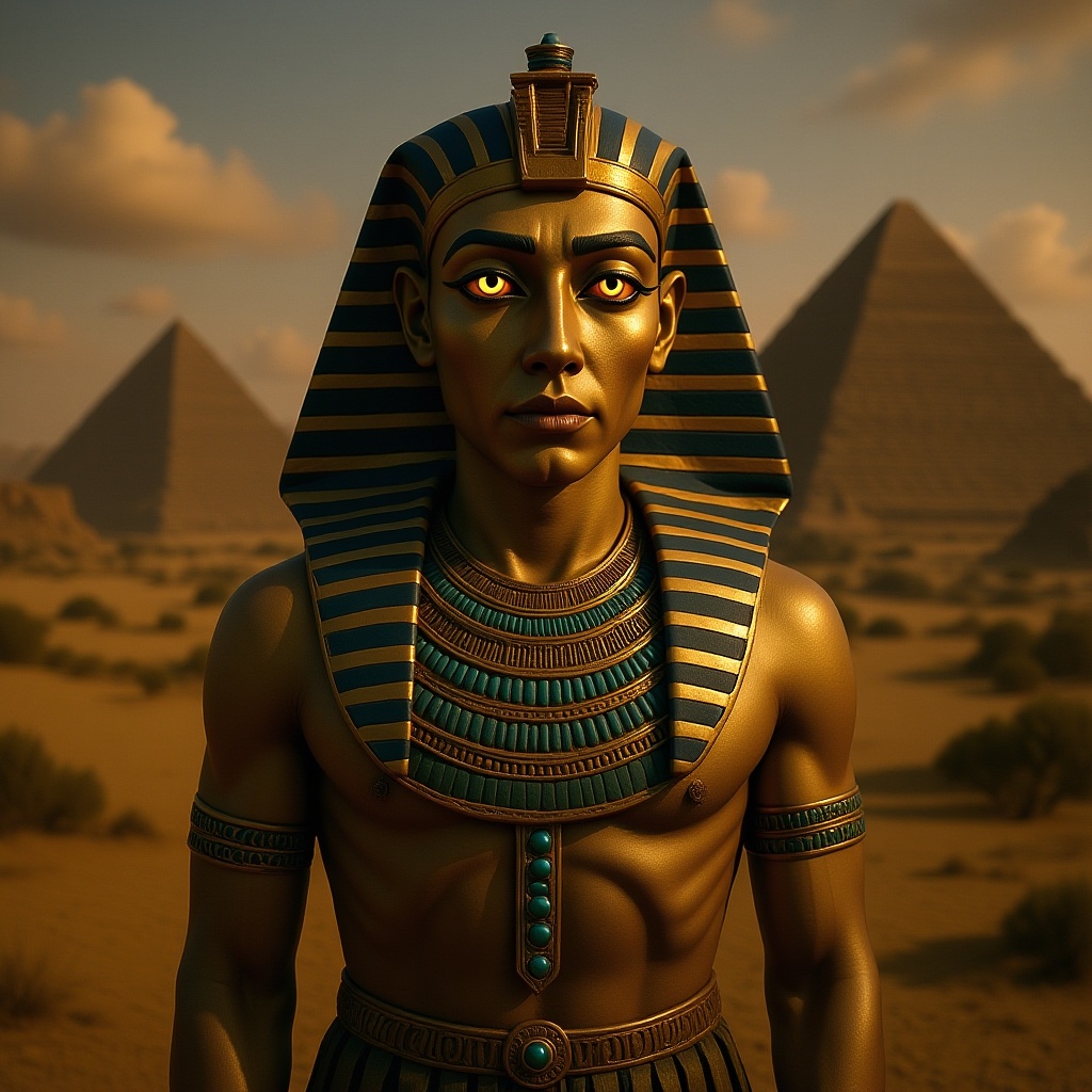 Detailed Egyptian Figure Artwork