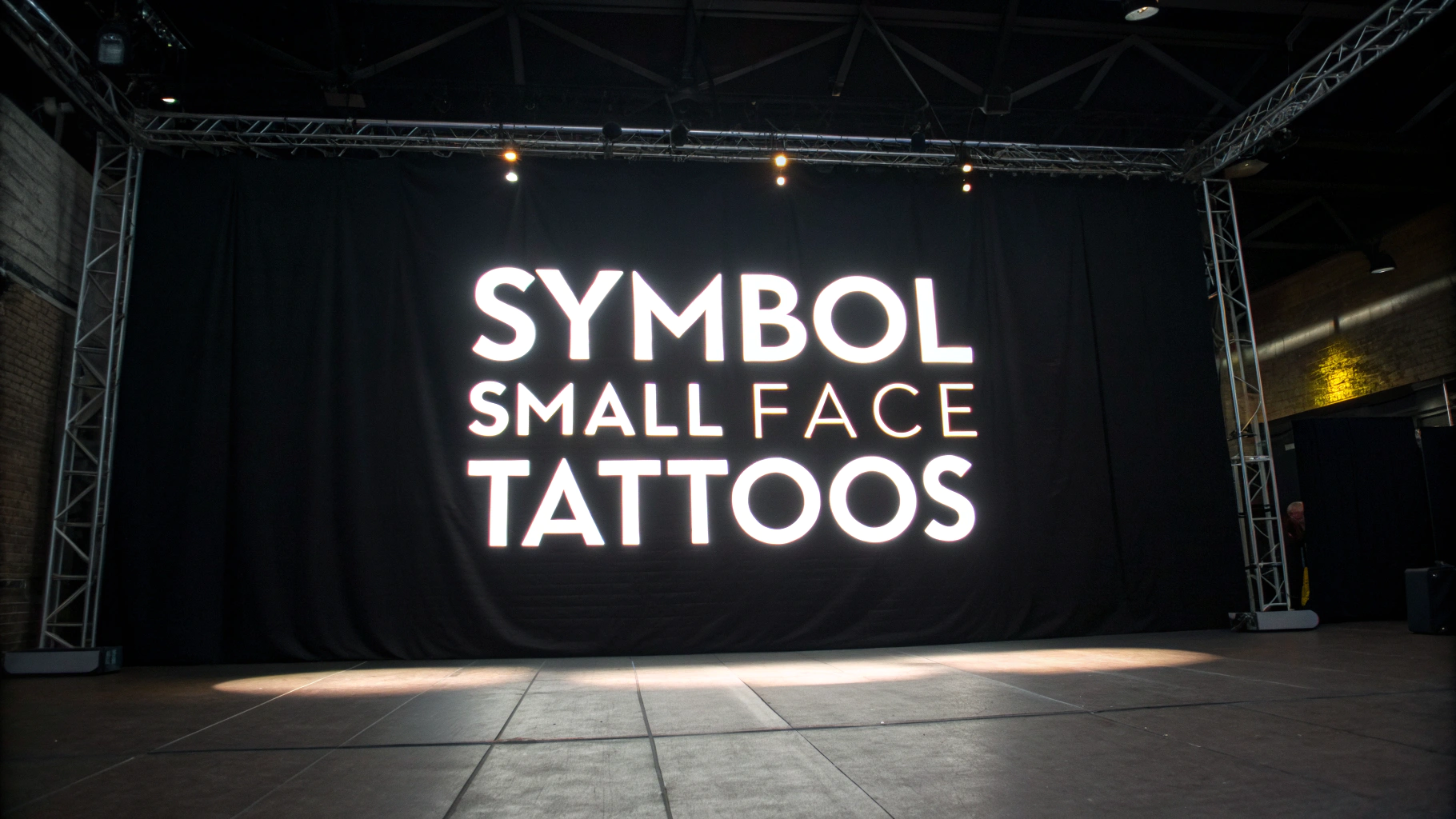 Symbol Small Face Tattoo preview