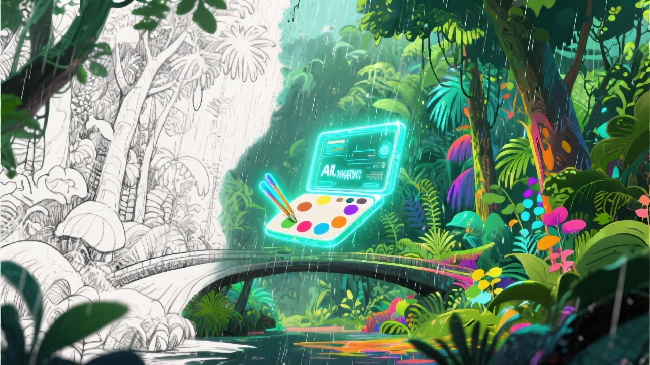 Instant Rainforest Art - Feature illustration