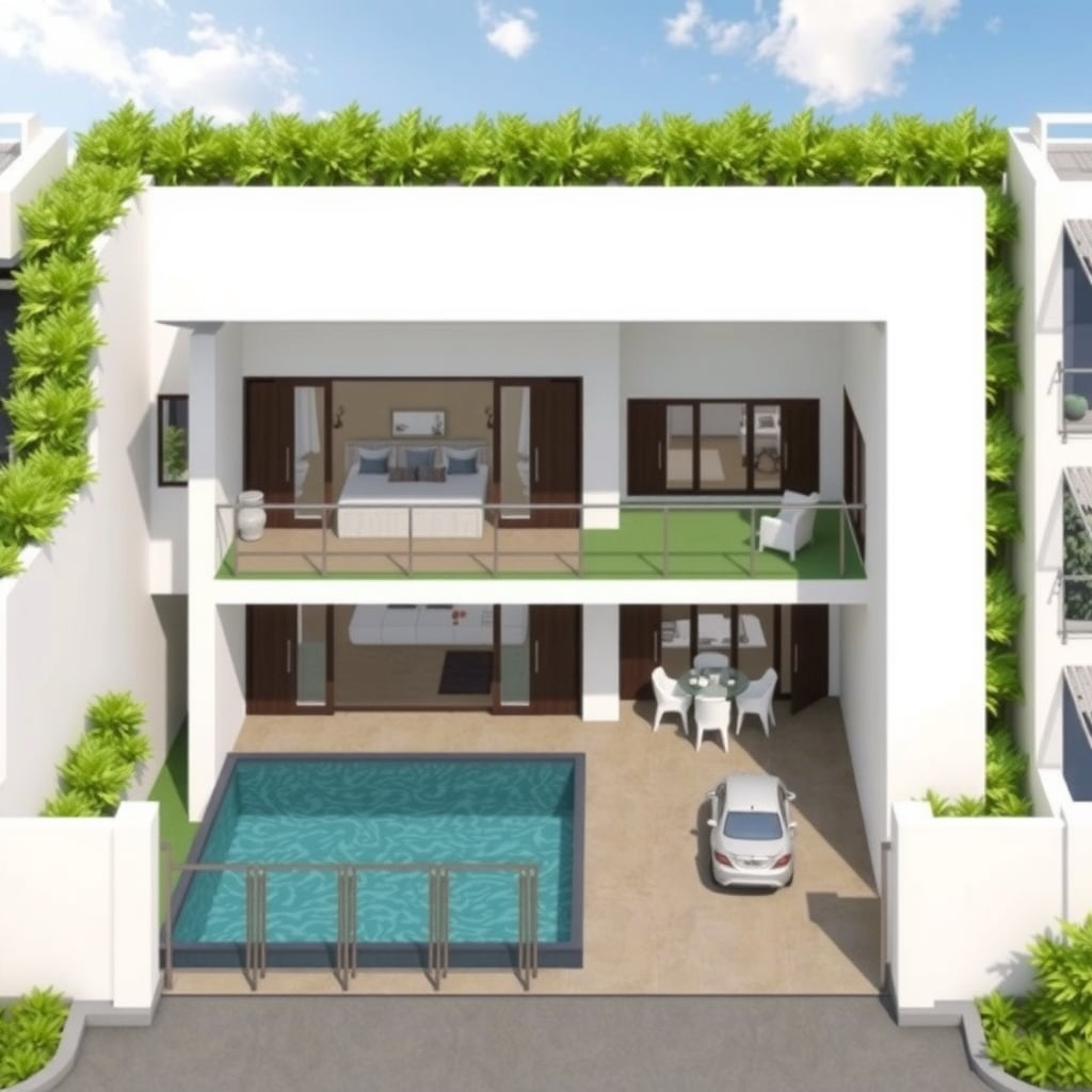 Design A Single Story Family Home On A 908 M