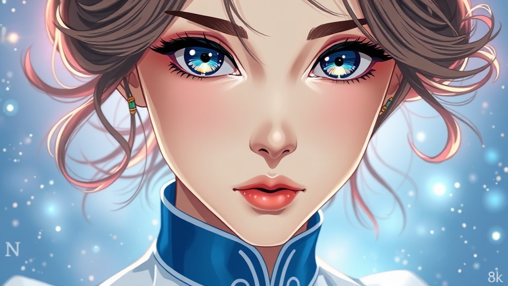 Portrait Wearing Dress Artwork