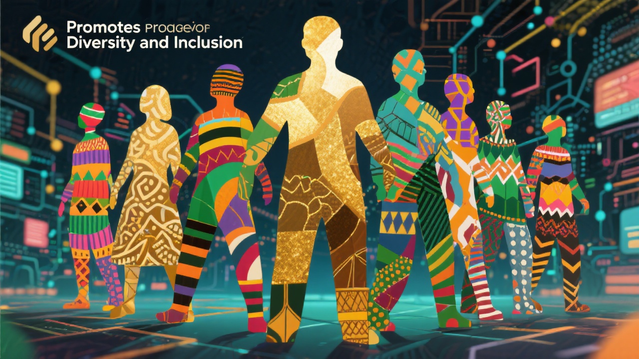 Promotes Diversity and Inclusion - Feature illustration