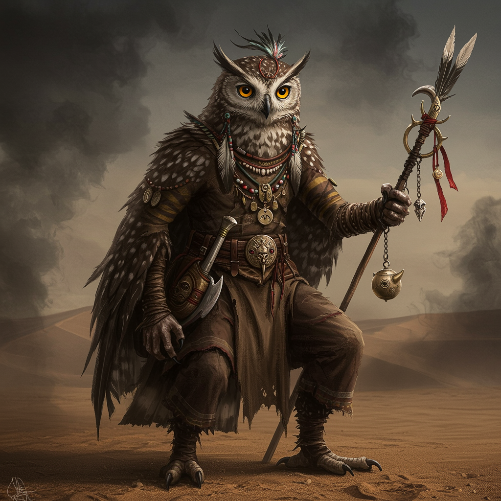 Portrayal Eagle-owl