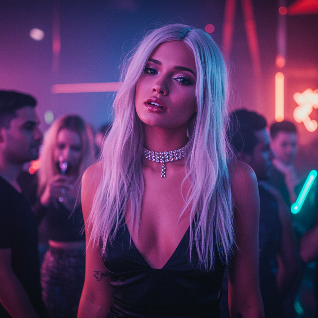 Partygoer Adorned Party Art