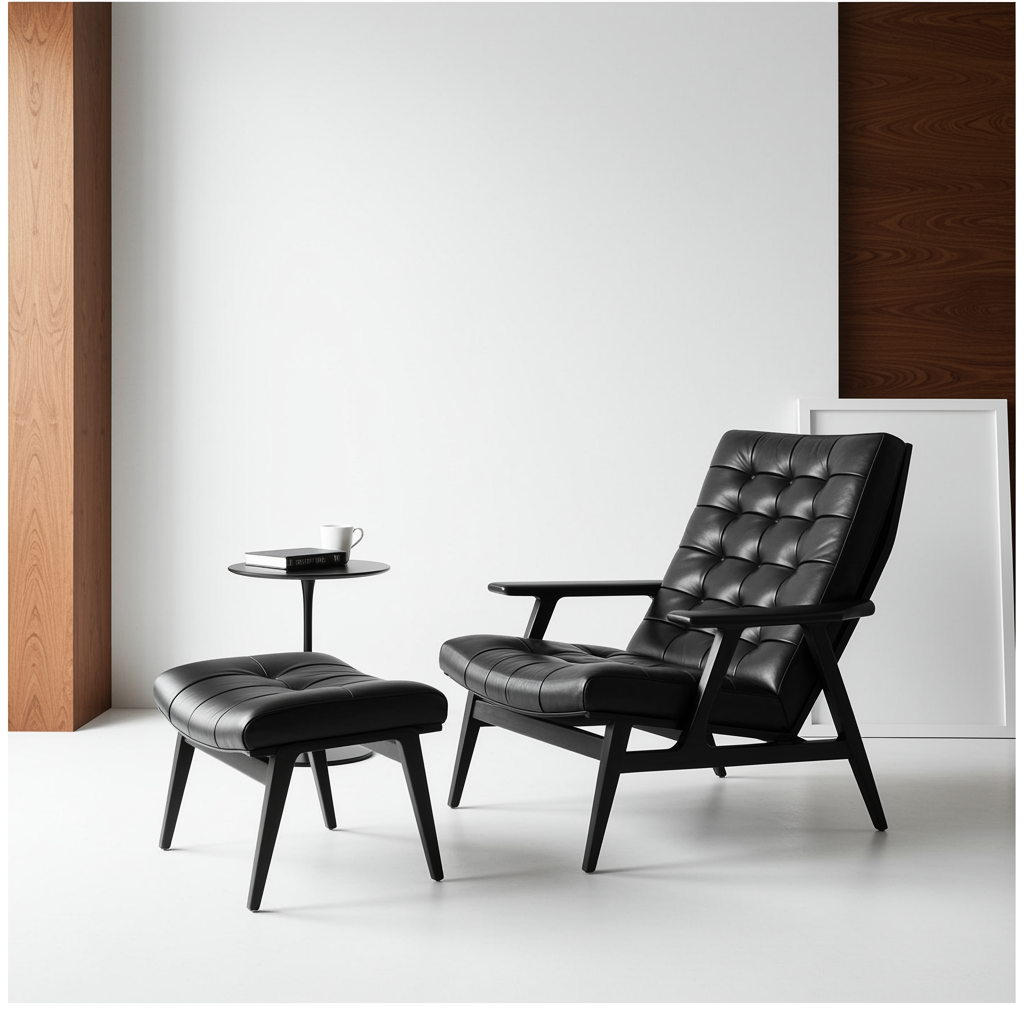 Generated Black Leather