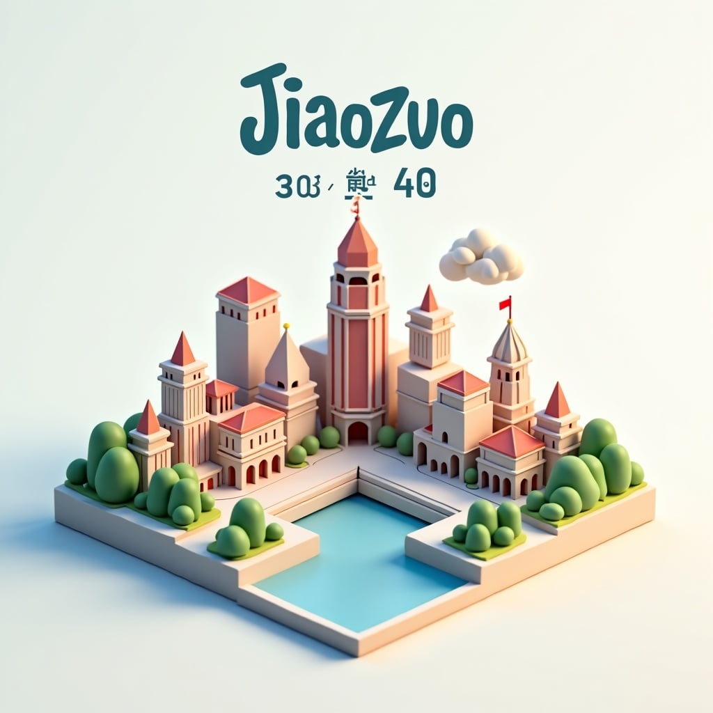Present A Clear 45 Top Down Isometric Miniature 3d Cartoon