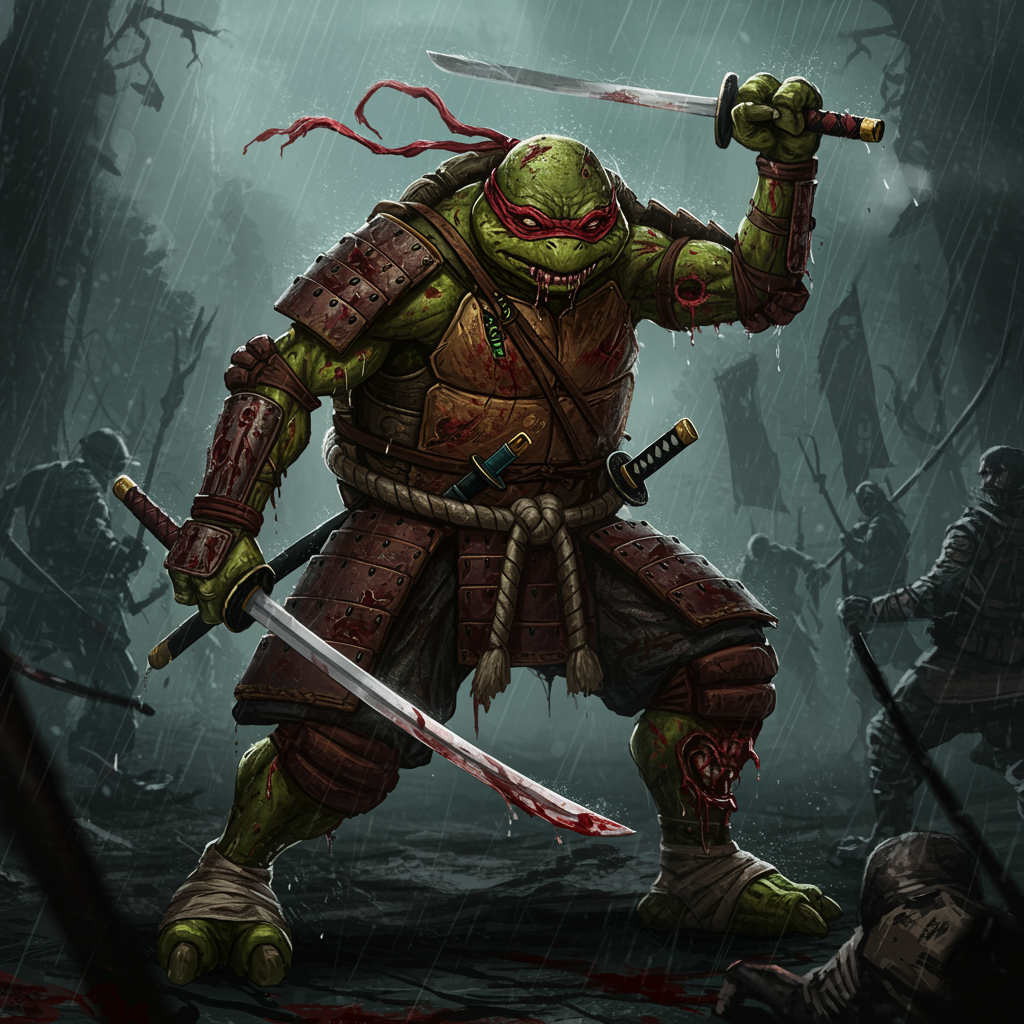 Humanoid Ninja Turtle Art