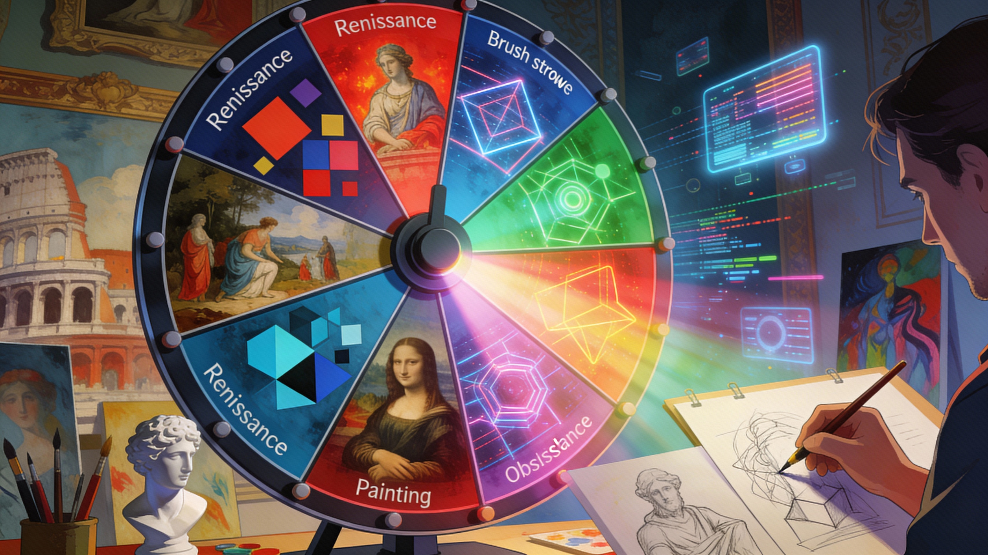 Explore Diverse Art Styles & Themes - Feature illustration