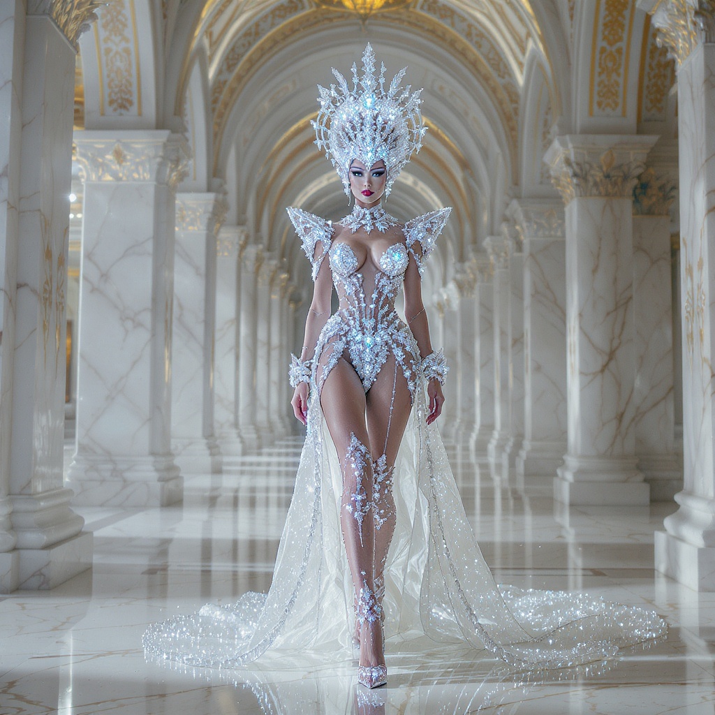 Full-body Portrait Woman Artwork