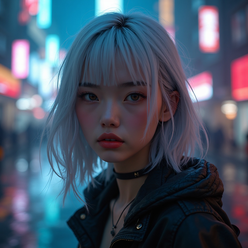 Cyberpunk Scenery, Hyper-realistic, Artwork