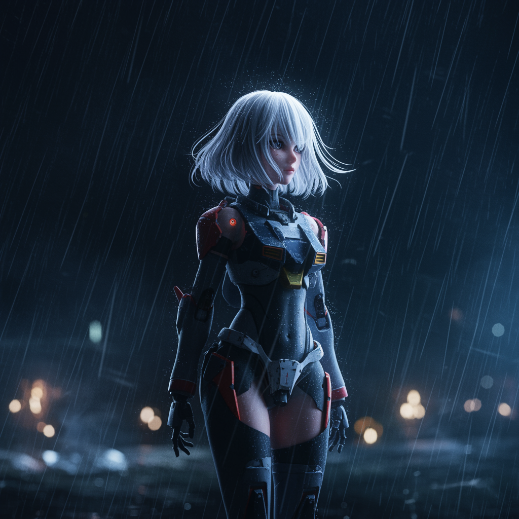 Adorned Gundam-inspired Armor Art