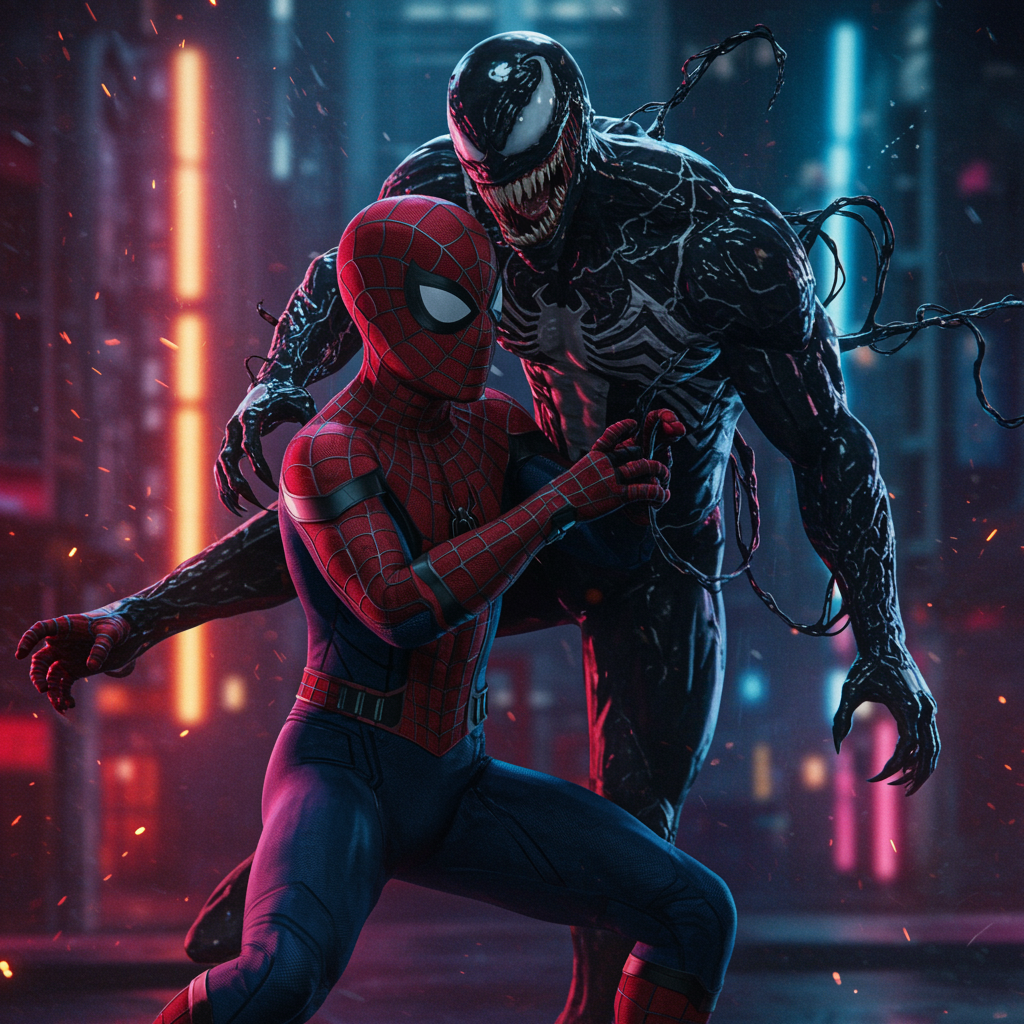 Spider-man Engaged Dance, Art