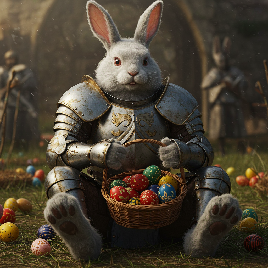 Easter Bunny Clad Art