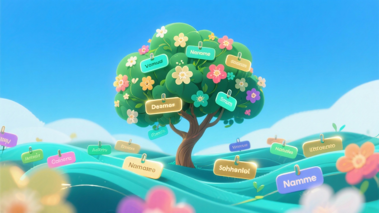 Nombres únicos y memorables - Feature illustration