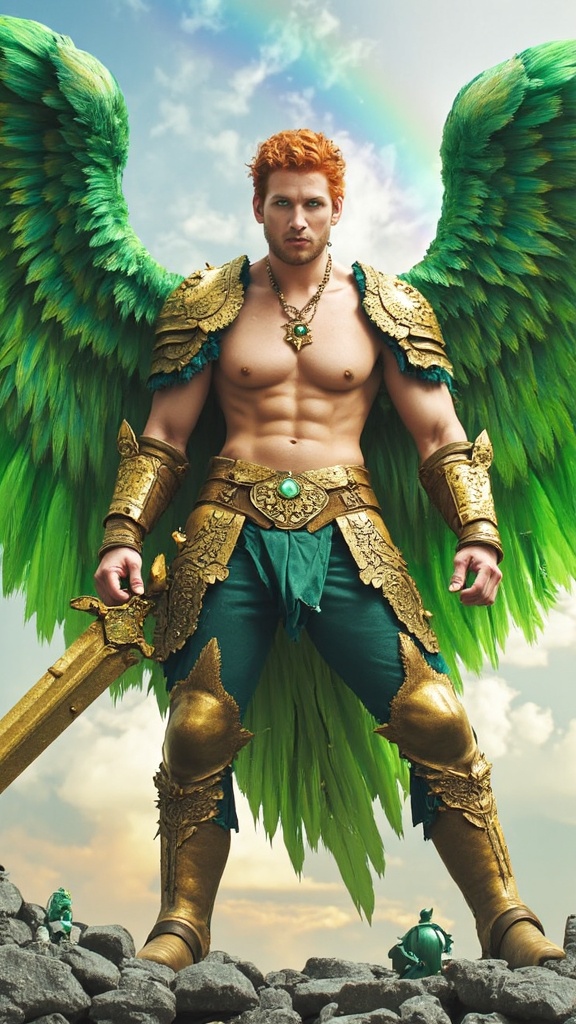Angel Of Ireland Tall Muscular Brawny Athletic Bodybuilder Massive Muscles