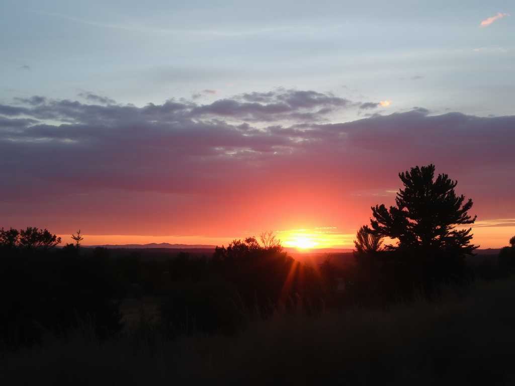 Warm sunset color palette inspiration