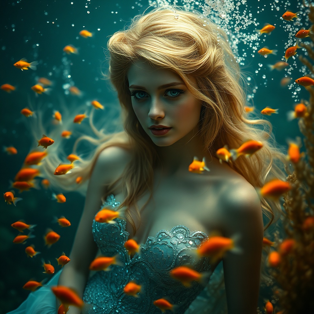 Portrait Mermaid Surrounded Art