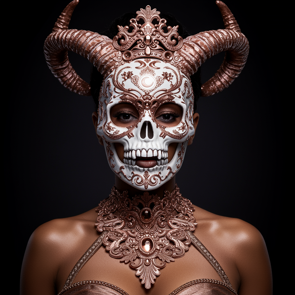 Portrait Adorned Designed Art