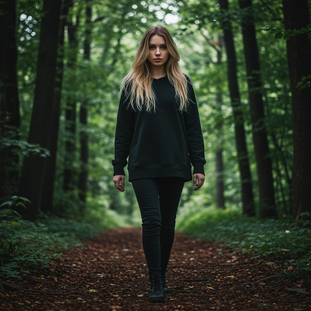 Strolling Through Forest, Artwork