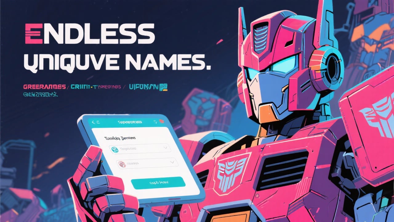 Endless Unique Names - Feature illustration