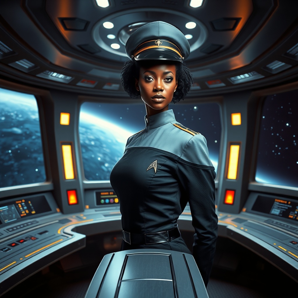 Black Female Starfleet Art