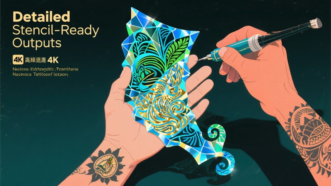 Detailed Stencil-Ready Outputs - Feature illustration