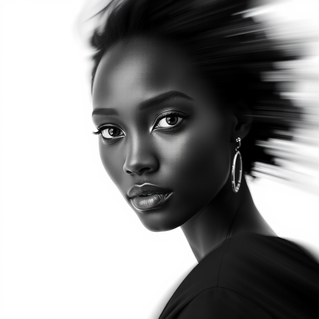 Editorial Portrait Woman Artwork