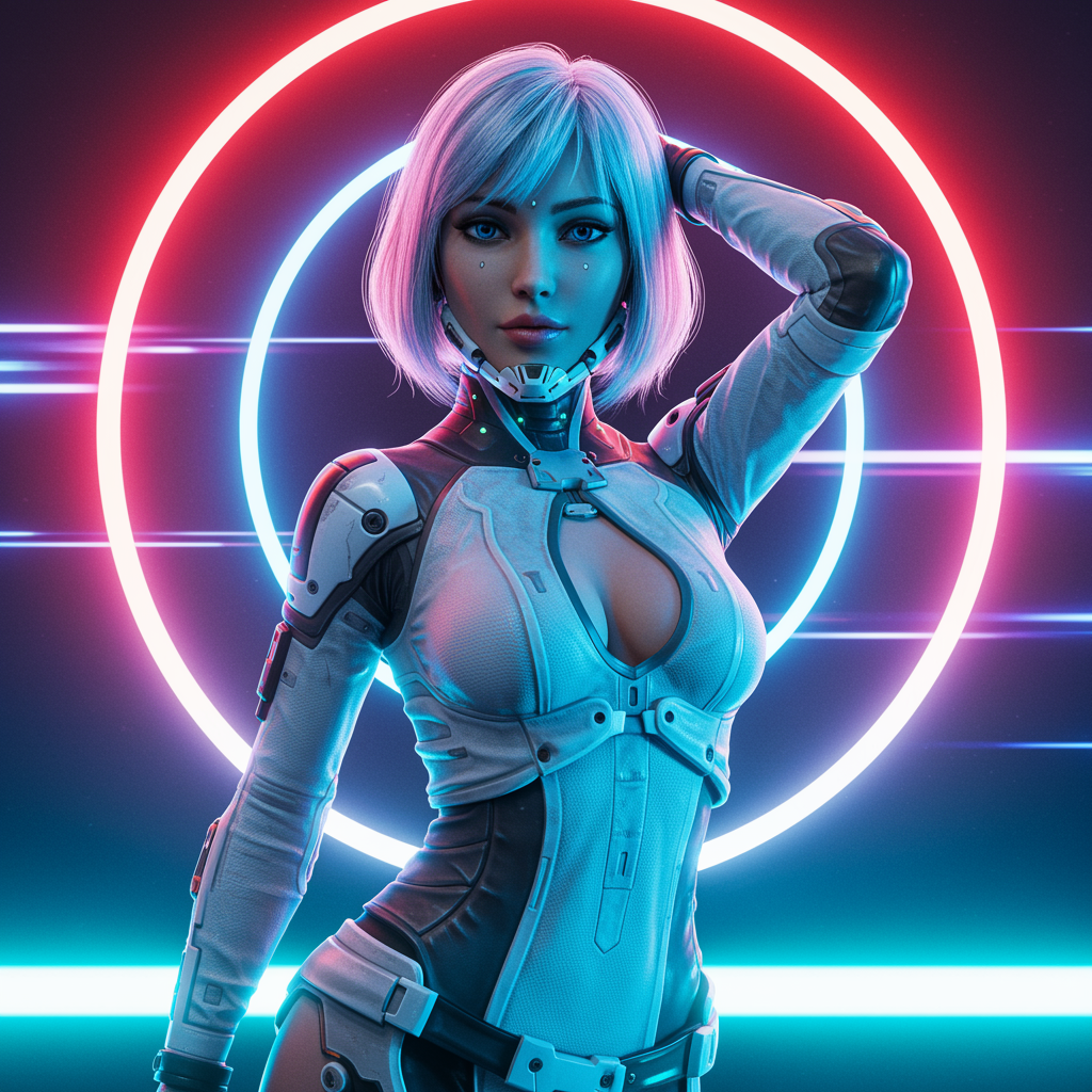 Futuristic Outfit Stands Art