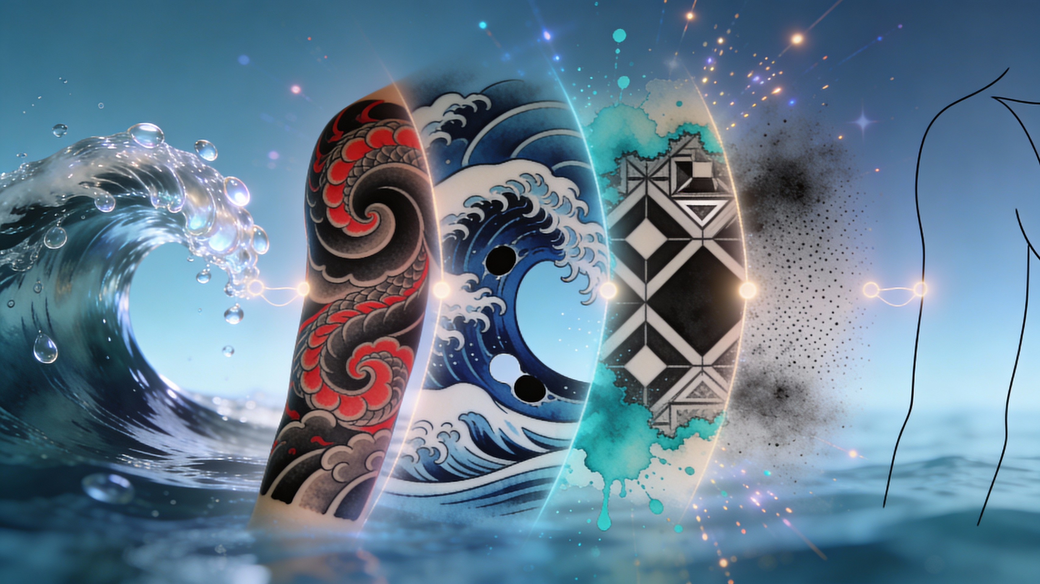 Multi-Style Water Rendering Options - Feature illustration