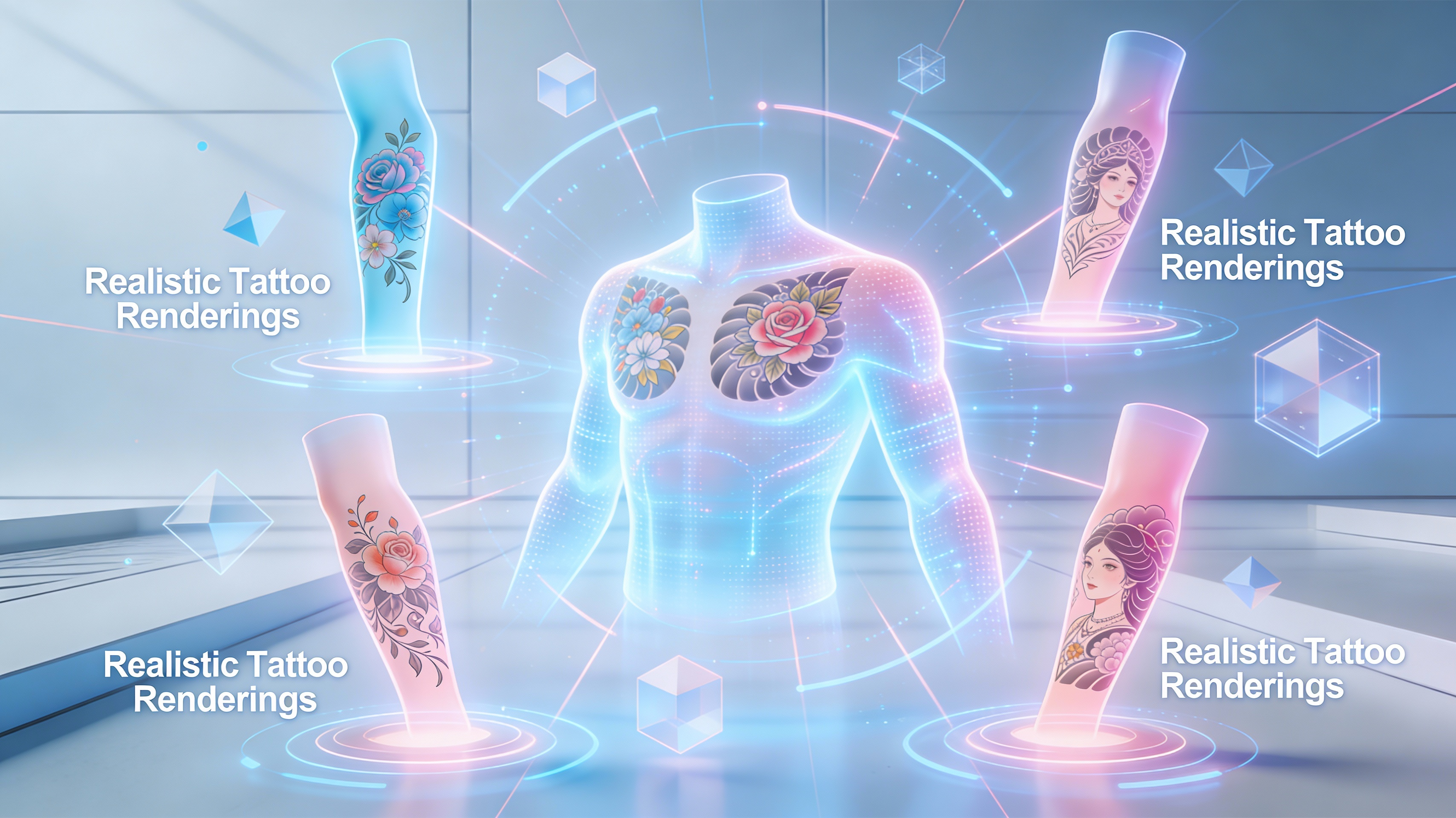 Realistic Tattoo Renderings - Feature illustration