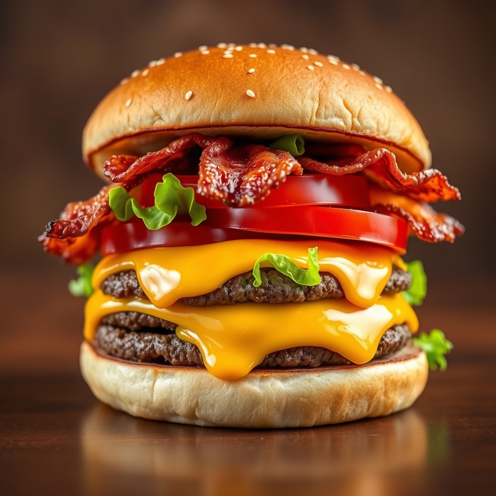 Generated Gourmet Cheeseburger