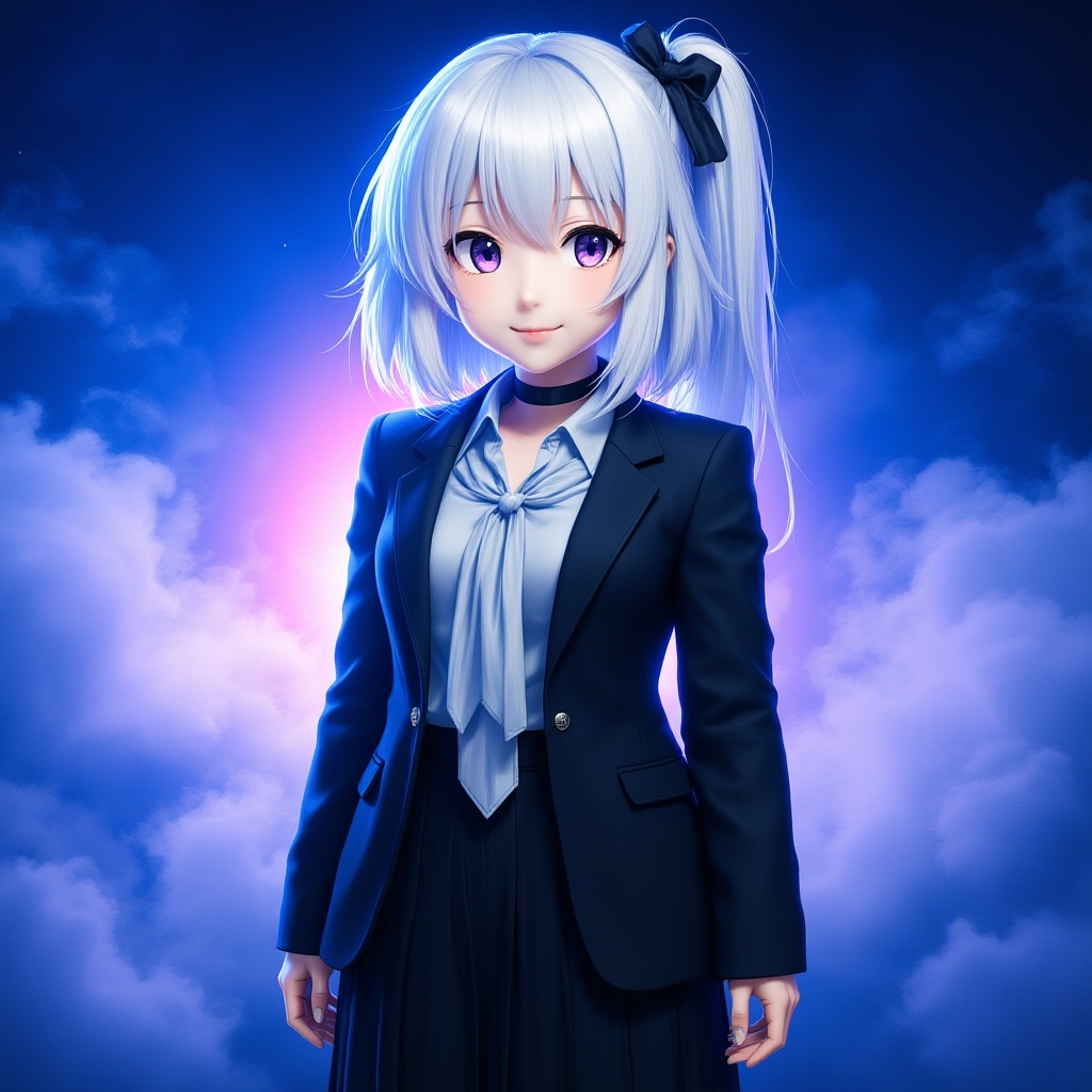 White-haired, Stunning Young Artwork