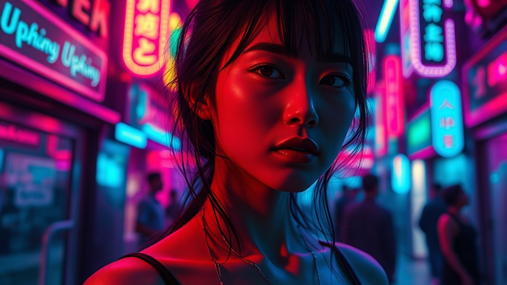 Image Bathed Lights Art