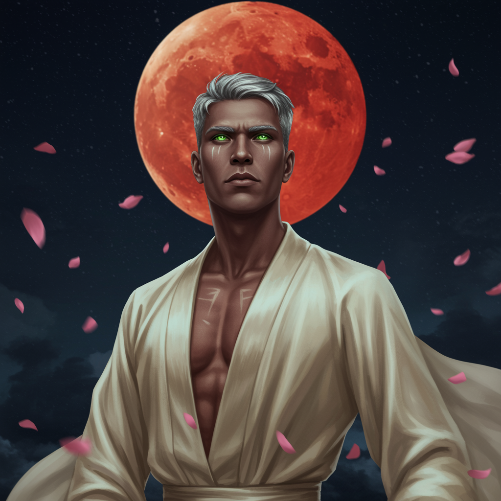 Male Figure Green Artwork