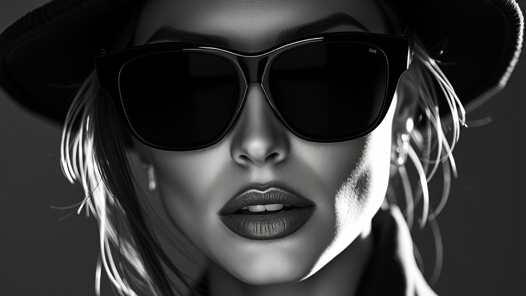 Black Image Sunglasses Art