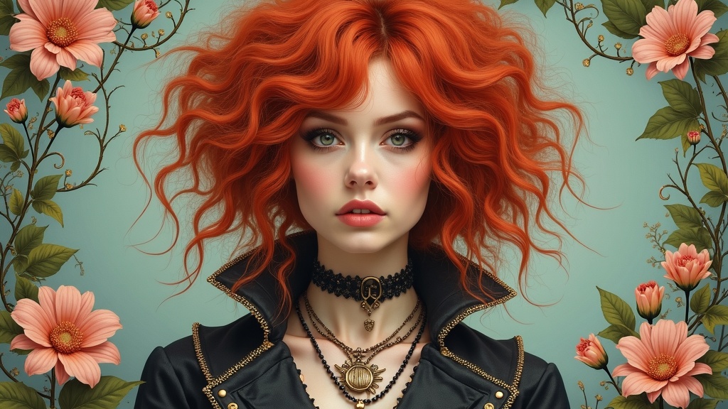 Portrait Woman Punk Art