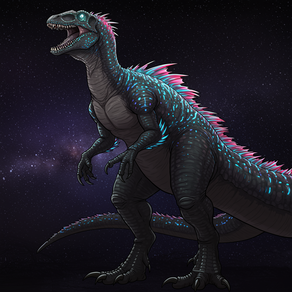 Extraterrestrial Dinosaur Scales Art