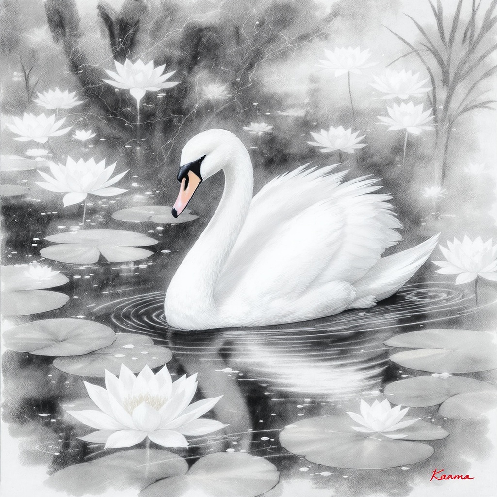 AI Swan White Design