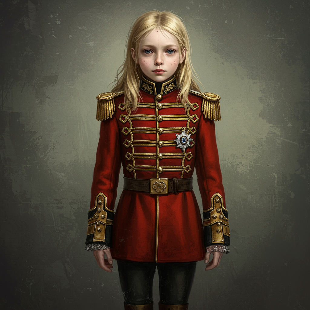 Portrait Girl Officer's Art