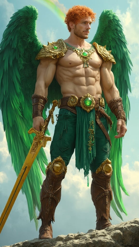 Angel Of Ireland Tall Muscular Brawny Athletic Bodybuilder Massive Muscles